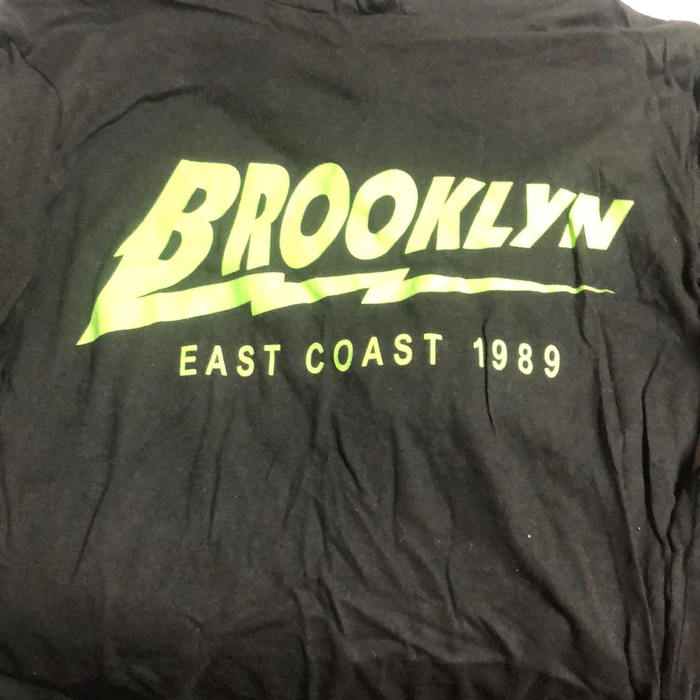 Hooded Brooklyn New York Green Teen - Sweater